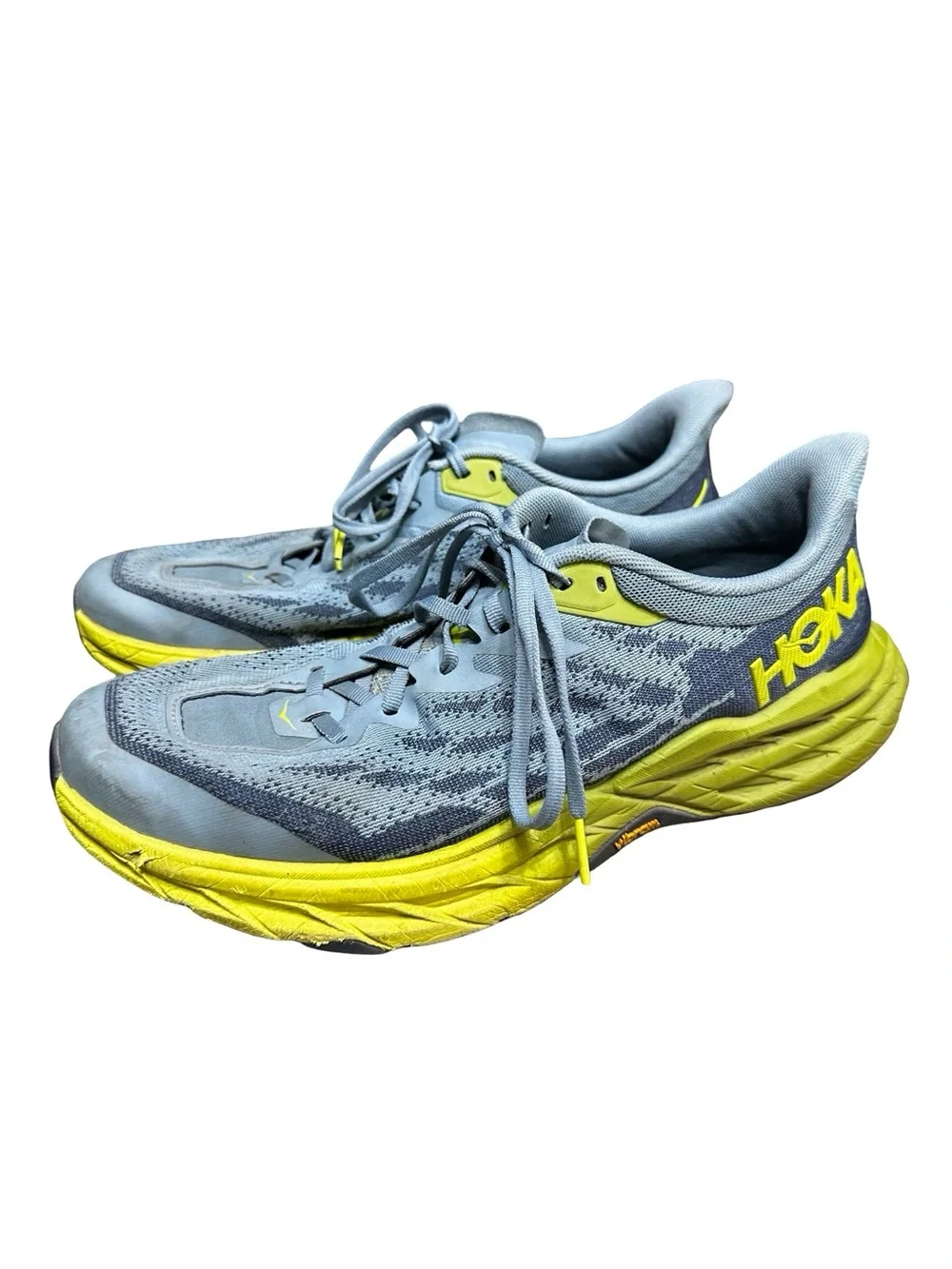 HOKA Men’s Speedgoat 5 Blue Green Sneakers Size 10.5D Workout Running Trail